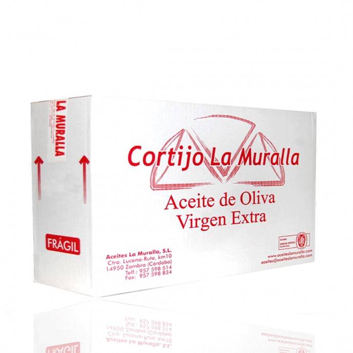 Aceite de Oliva Virgen Extra Cortijo La Muralla Garrafa de 2 L, caja con 8 garrafas